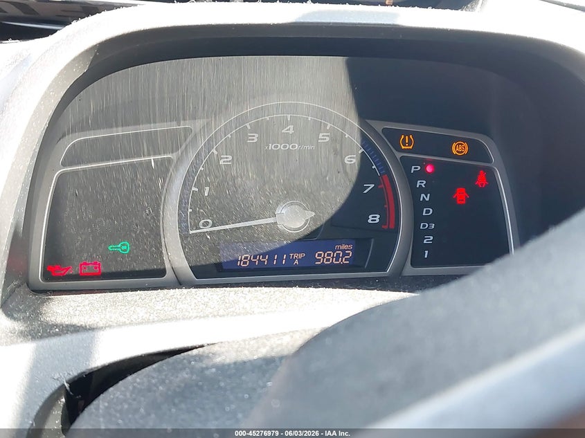 2009 HONDA CIVIC SEDAN 1.8L I-4 VVT, 140HP