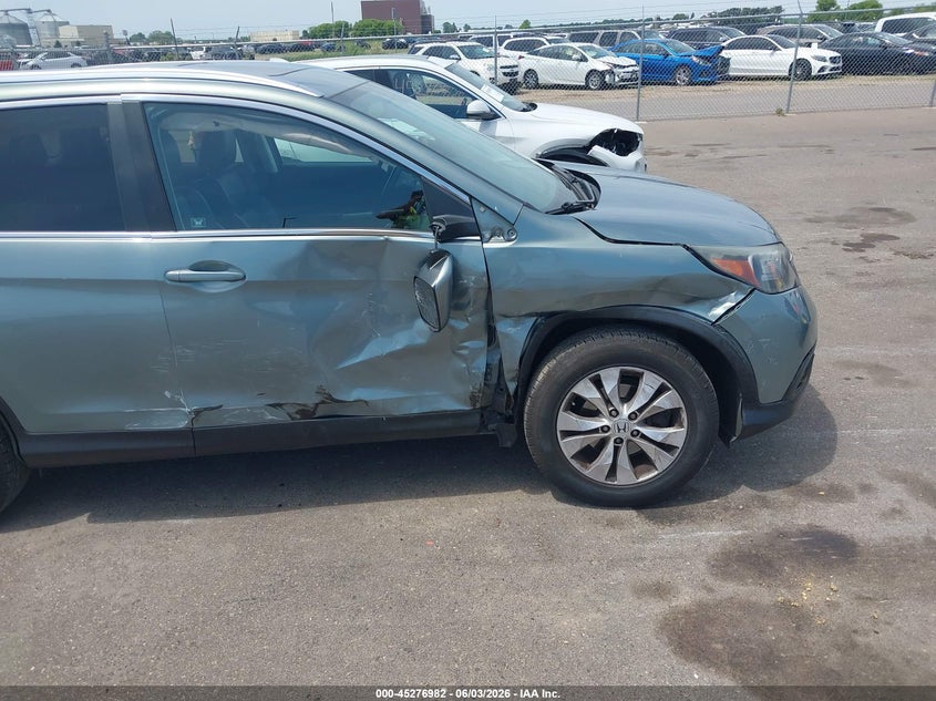 2012 Honda Cr-v 2.4 Cr-V Ex-L blue Lot 111045276982 Vin 5J6RM4H75CL012999