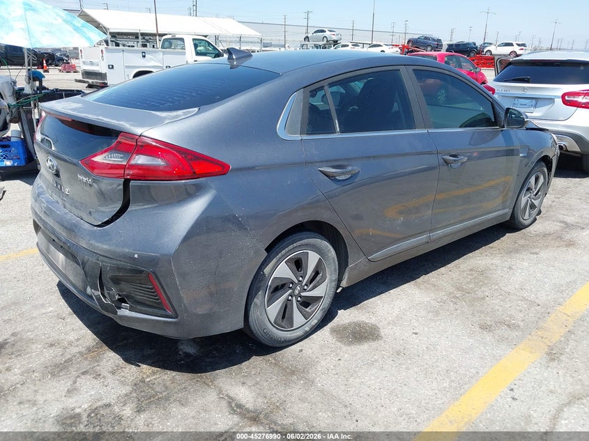 Vin: kmhc75lcxhu036726, lot: 45774814, hyundai ioniq hybrid sel 20174
