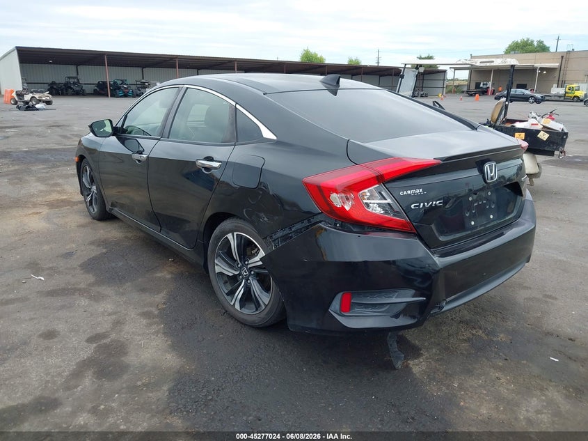 Vin: jhmfc1f92jx000327, lot: 45774848, honda civic touring 20183