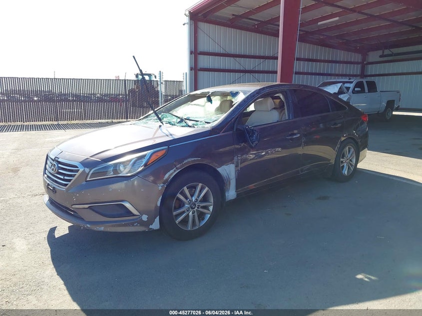 Vin: 5npe24af9gh396646, lot: 45774850, hyundai sonata 20162