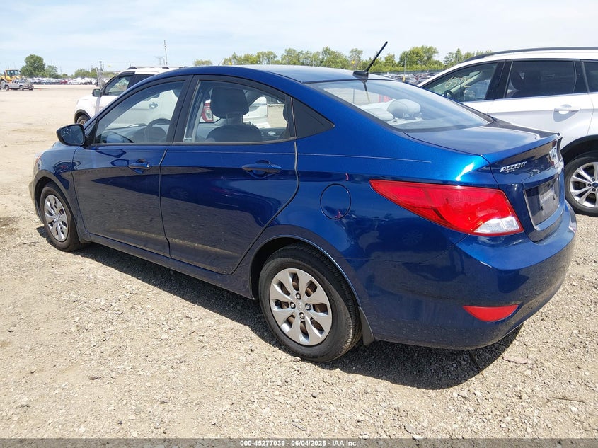 Vin: kmhct4ae0gu045718, lot: 45774863, hyundai accent se 20163