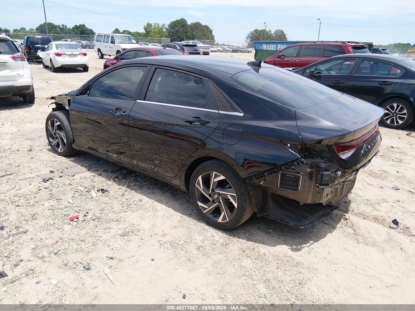 Vin: kmhls4dg0ru688895, lot: 45774911, hyundai elantra sel 20243