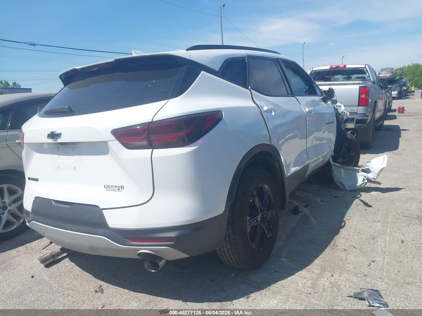 Vin: 3gnkbcr46ss125582, lot: 45774950, chevrolet blazer fwd 2lt 20254