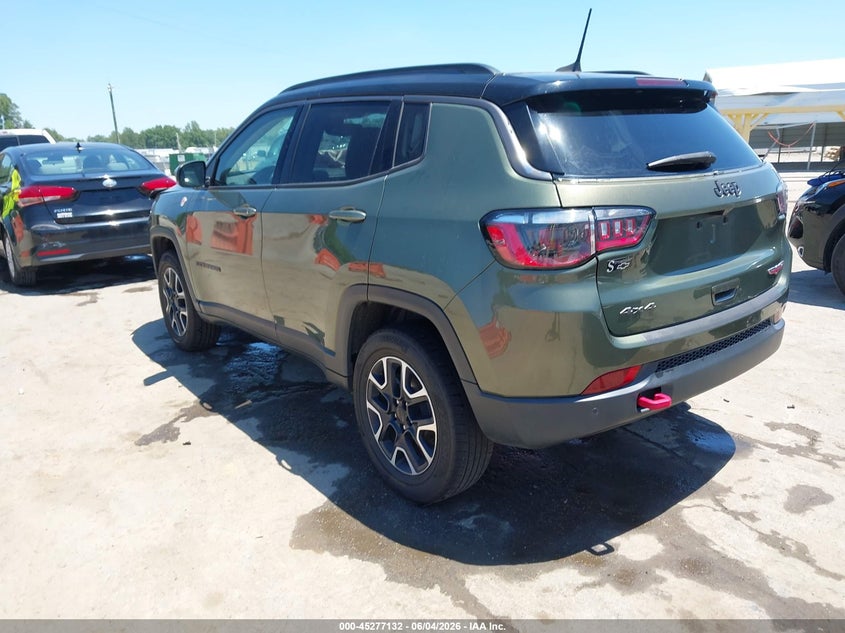 Vin: 3c4njddb7mt594293, lot: 45774956, jeep compass trailhawk 4x4 20213