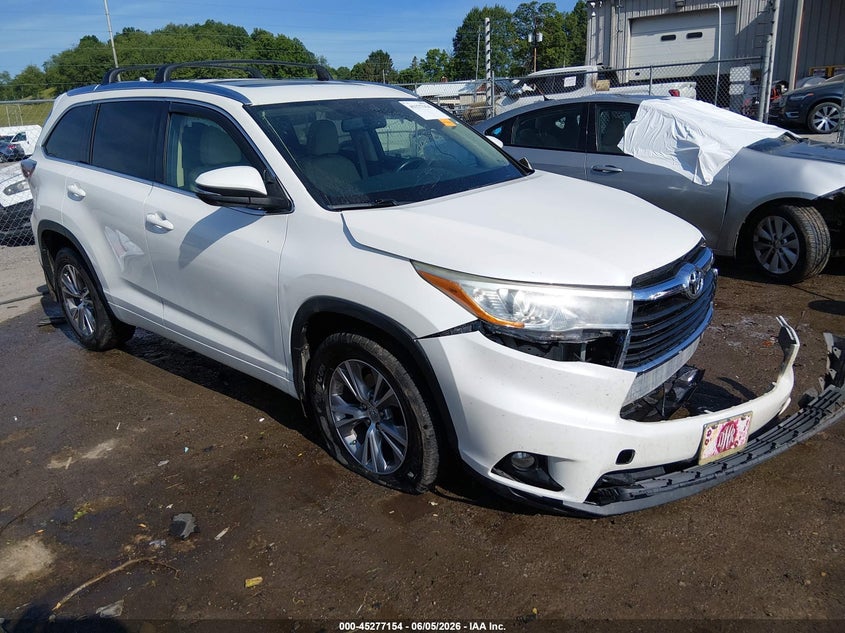 Vin: 5tdjkrfh8fs207421, lot: 45774978, toyota highlander xle v6 2015 img_1