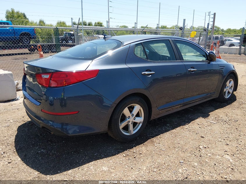 Vin: knagm4a79f5611112, lot: 45774993, kia optima lx 20154