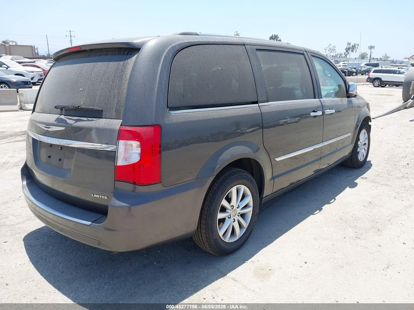 Vin: 2c4rc1gg2gr233093, lot: 45775020, chrysler town & country limited platinum 20164