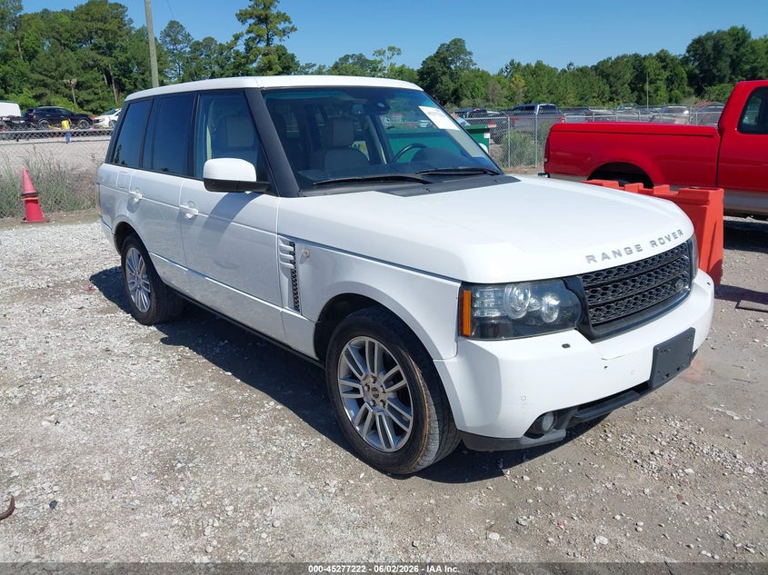 2012 Land rover RANGE ROVER 5.0 Hse white Lot 111045277222 Vin SALME1D42CA374591