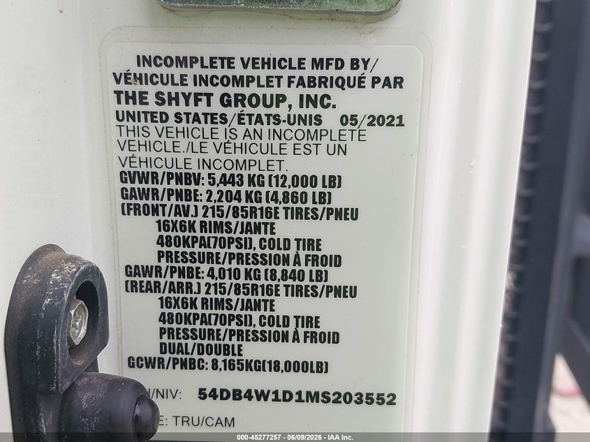 2021 ISUZU NPR auction photo 8