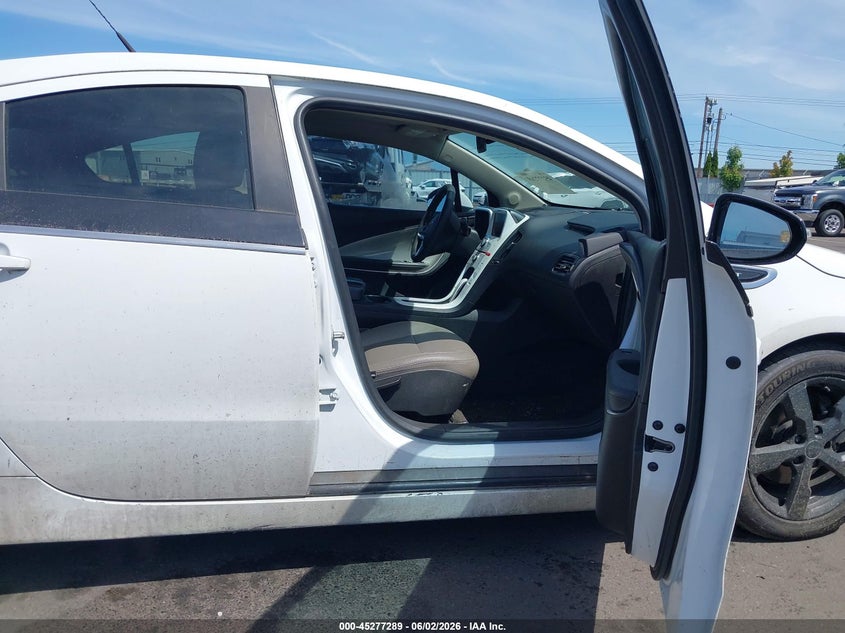 2012 Chevrolet Volt white Lot 111045277289 Vin 1G1RA6E46CU125433