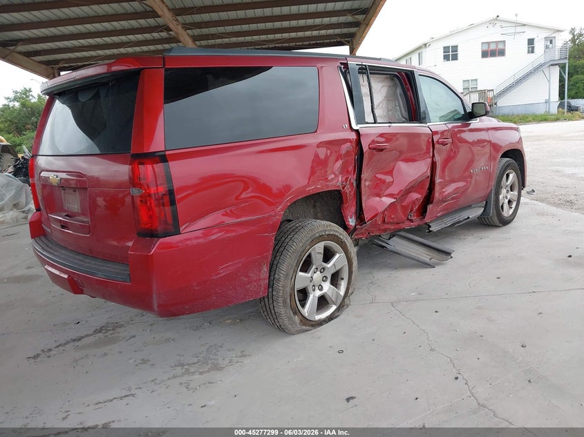 Vin: 1gnskjkc8fr299152, lot: 45775123, chevrolet suburban 1500 lt 20154