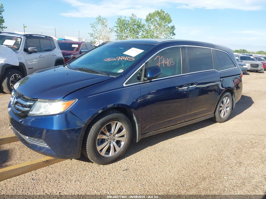 Vin: 5fnrl5h46fb113285, lot: 45775227, honda odyssey ex 20152