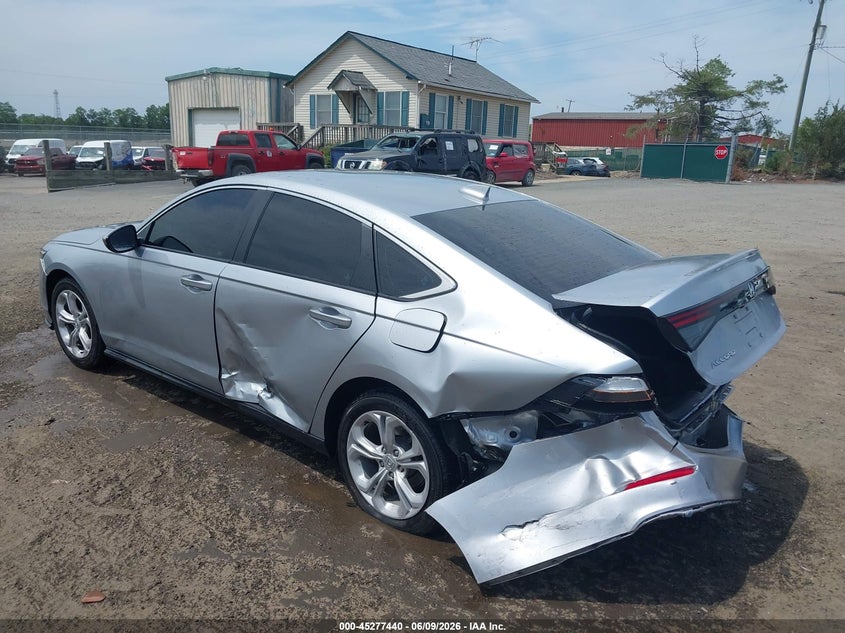 2025 HONDA ACCORD 1.5L I-4 DI, DOHC, V(VIN: 1HGCY1F2XSA042789