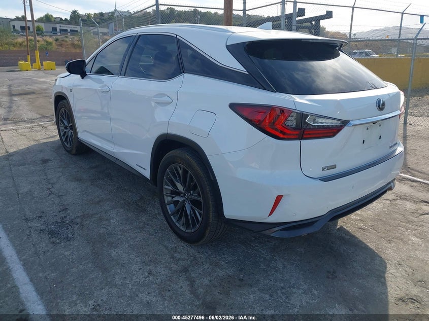 Vin: 2t2bgmca8kc040167, lot: 45775320, lexus rx 450h f sport 20193