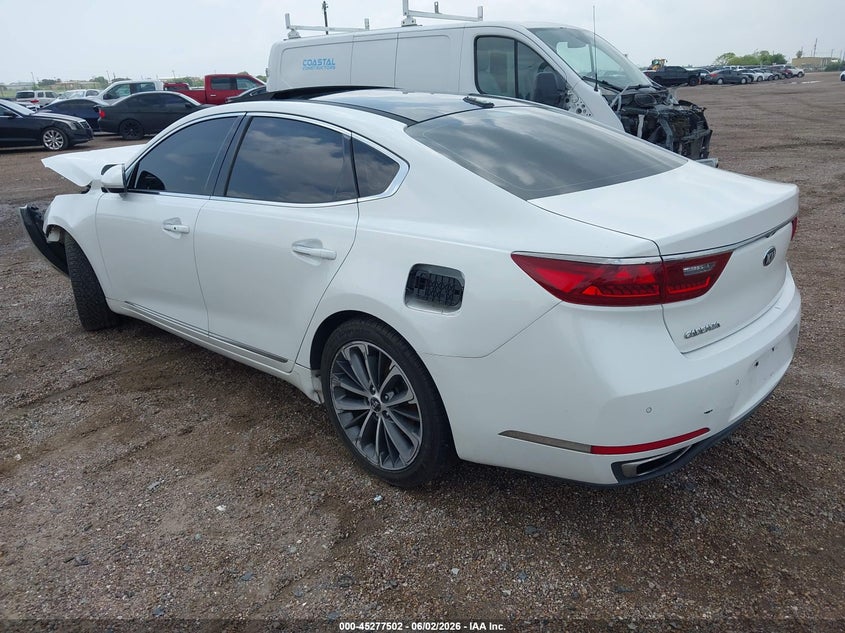Vin: knalc4j14h5060622, lot: 45775326, kia cadenza technology 20173