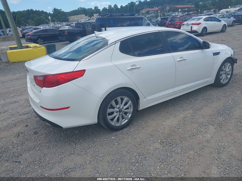 Vin: knagm4a71f5617423, lot: 45775347, kia optima lx 20154