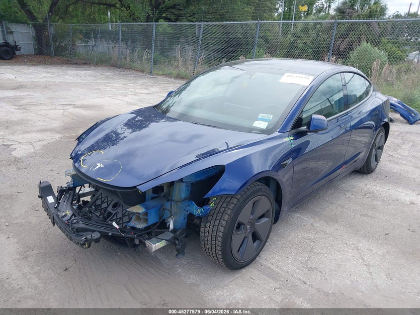 Vin: 5yj3e1eb2mf862111, lot: 45775403, tesla model 3 long range 20212