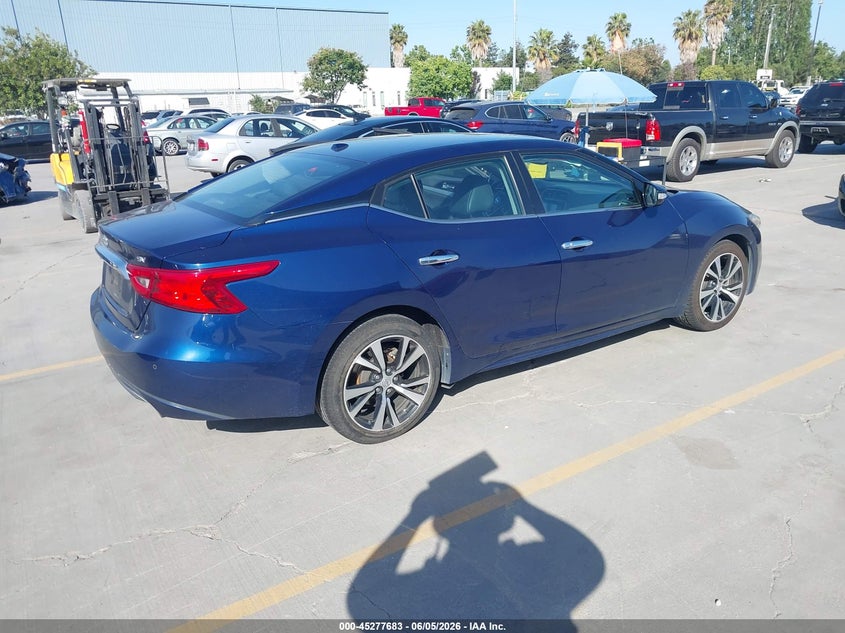 Vin: 1n4aa6apxjc360768, lot: 45775507, nissan maxima 3.5 sv 20184