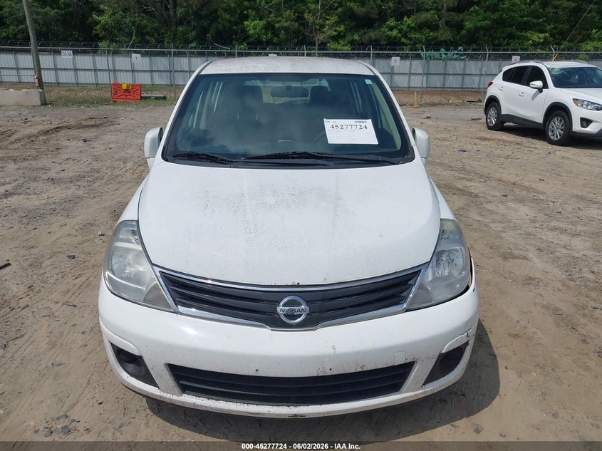 2012 Nissan Versa 1.8 1.8 S white Lot 111045277724 Vin 3N1BC1CP1CK299397