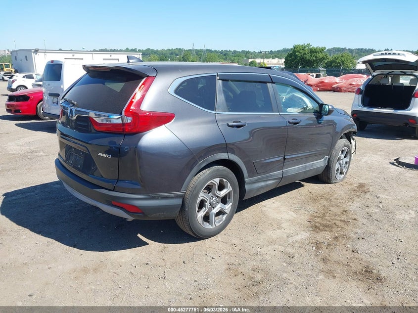 Vin: 2hkrw2h80hh605386, lot: 45775575, honda cr-v ex-l/ex-l navi 20174