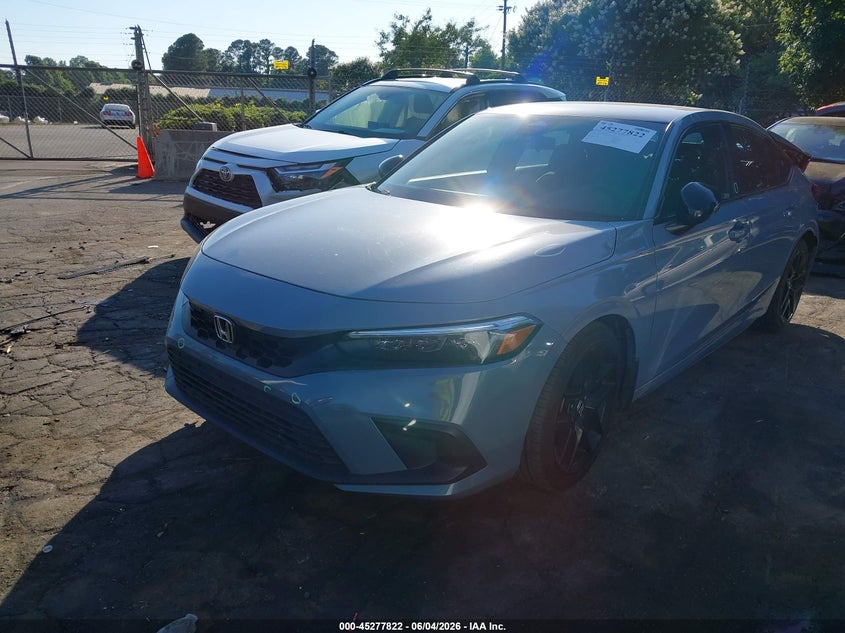 Vin: 19xfl2h84ne019415, lot: 45775646, honda civic sport 20222