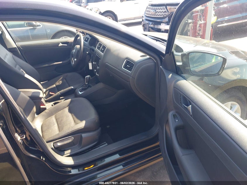 2012 Volkswagen Jetta 2.5 2.5L Se black Lot 111045277931 Vin 3VWDP7AJ2CM451457