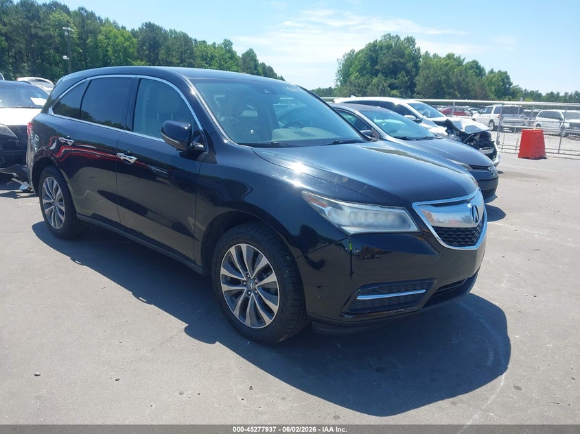 2016 Acura Mdx Technology Acurawatch Plus Packages/Technology Package