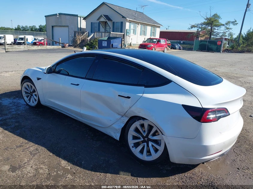 Vin: 5yj3e1eb0nf367326, lot: 45775763, tesla model 3 long range dual motor all-wheel drive 20223