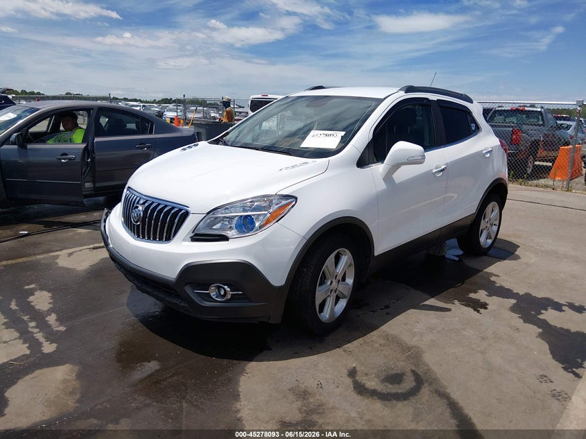 Vin: kl4cjcsb0gb531671, lot: 45775916, buick encore leather 20162