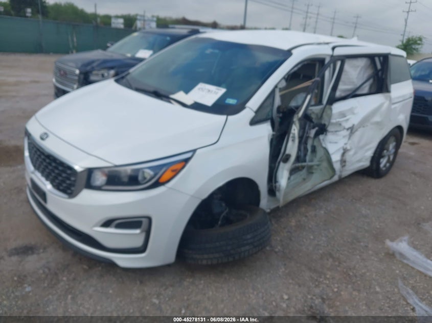 Vin: kndmb5c18k6539625, lot: 45775955, kia sedona lx 20192
