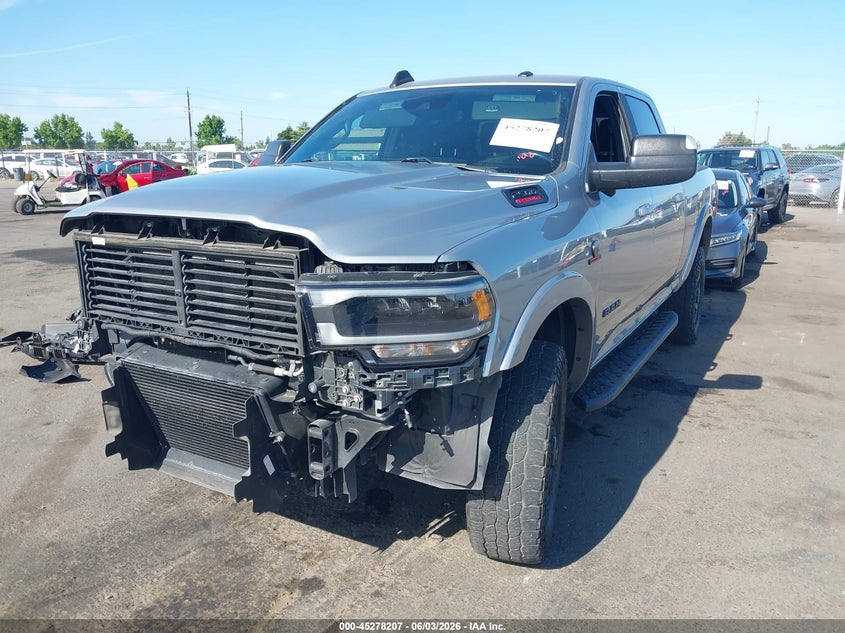 Vin: 3c6ur5fl7mg579745, lot: 45776031, ram 2500 laramie  4x4 6'4 box 20212