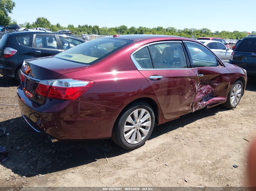 Vin: 1hgcr3f82ea030444, lot: 45776061, honda accord ex-l v-6 20144