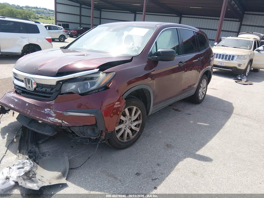 Vin: 5fnyf5h12kb043769, lot: 45776069, honda pilot lx 20192
