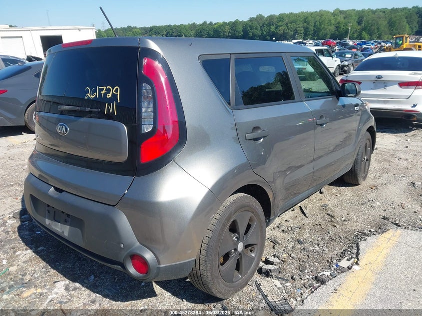 Vin: kndjn2a2xg7313561, lot: 45776208, kia soul 20164