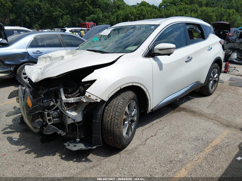 Vin: 5n1az2mh5jn119295, lot: 45776251, nissan murano sl 20182
