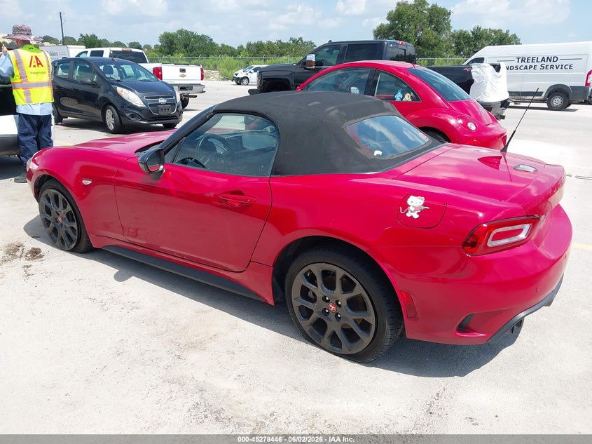 Vin: jc1nfaek0h0115954, lot: 45776270, fiat 124 spider elaborazione abarth 20173