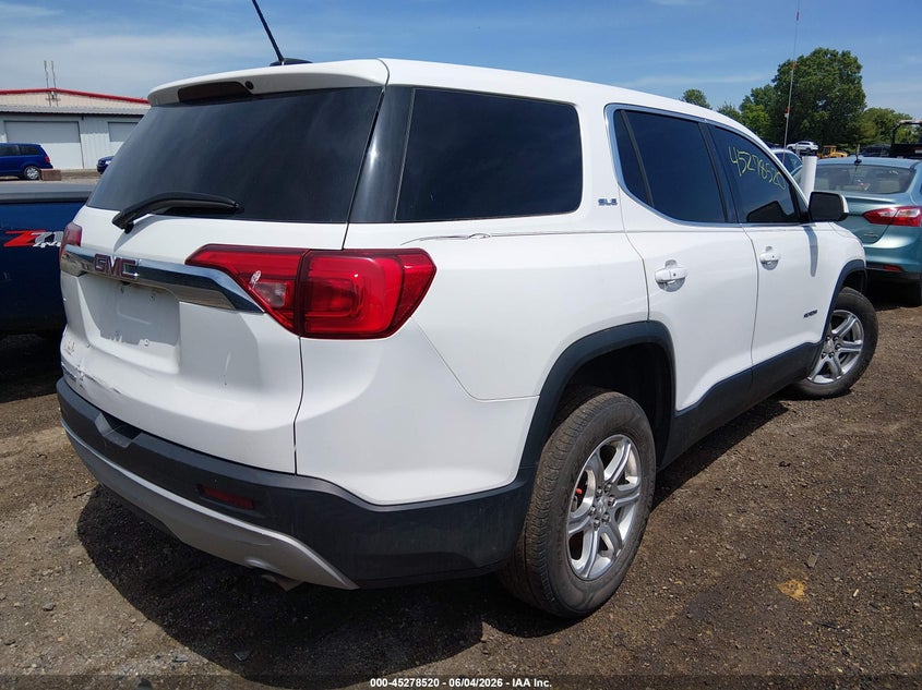Vin: 1gkknkla8hz247143, lot: 45776344, gmc acadia sle-1 20174