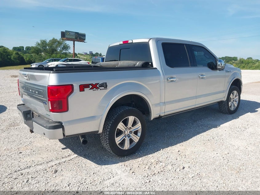 Vin: 1ftew1eg9jfe58490, lot: 45776507, ford f-150 platinum 20184