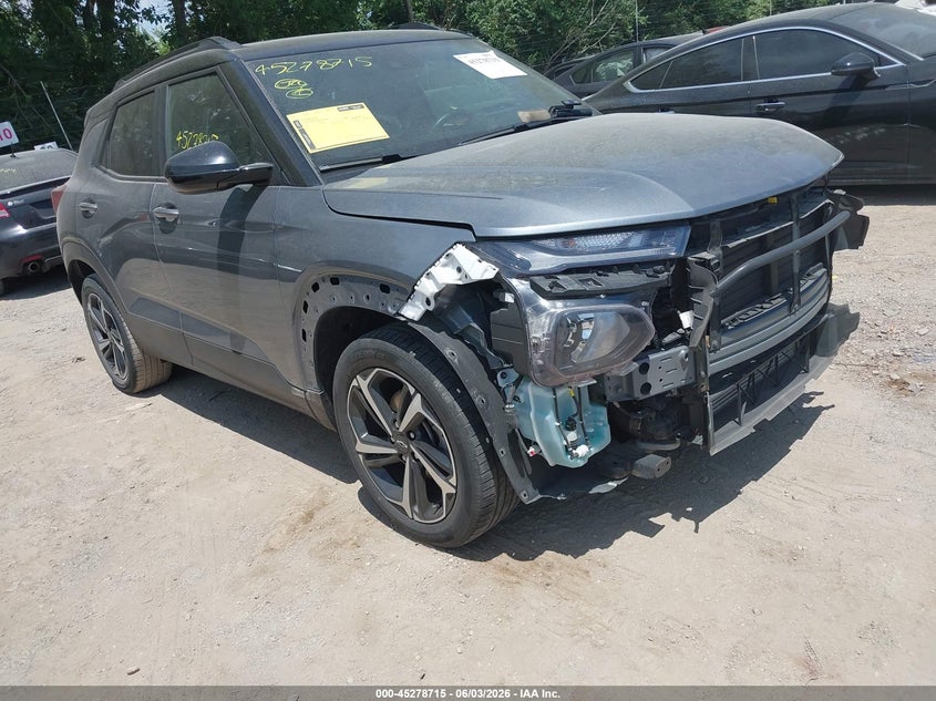 Vin: kl79mtsl4mb165268, lot: 45776538, chevrolet trailblazer fwd rs 20211