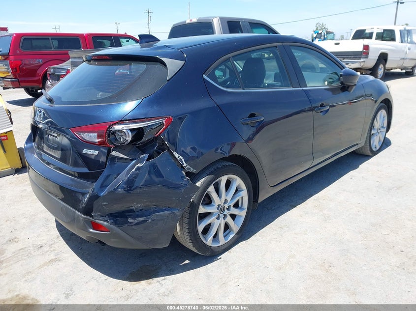 Vin: jm1bm1m36e1197989, lot: 45776564, mazda mazda3 s grand touring 20144