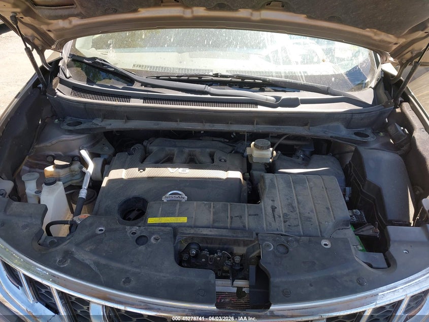 2014 Nissan Murano Sl VIN: JN8AZ1MWXEW523923 Lot: 45278741