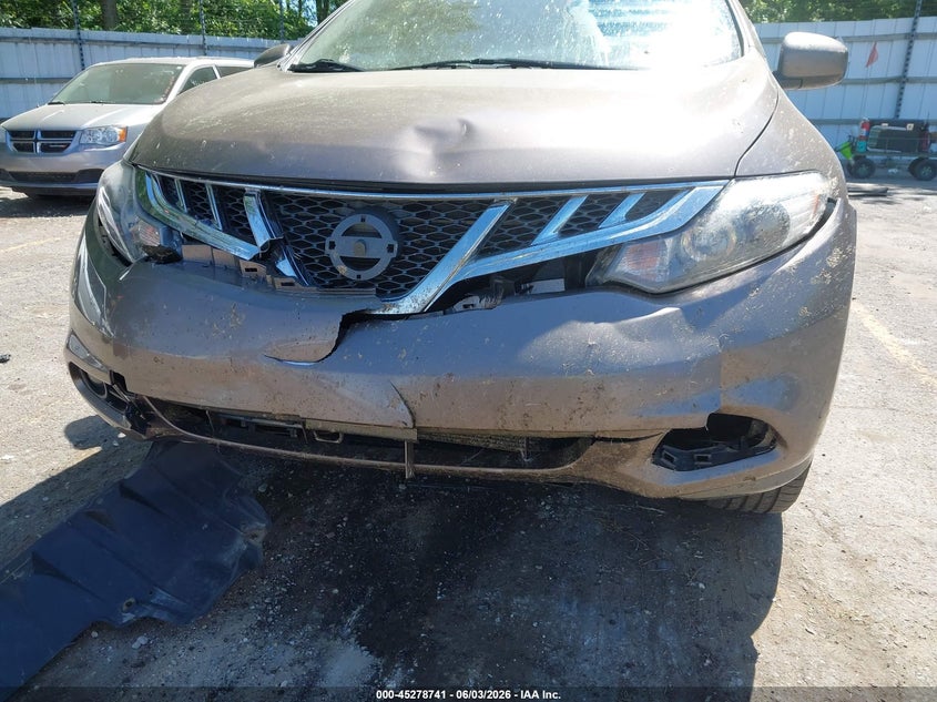 2014 Nissan Murano Sl VIN: JN8AZ1MWXEW523923 Lot: 45278741
