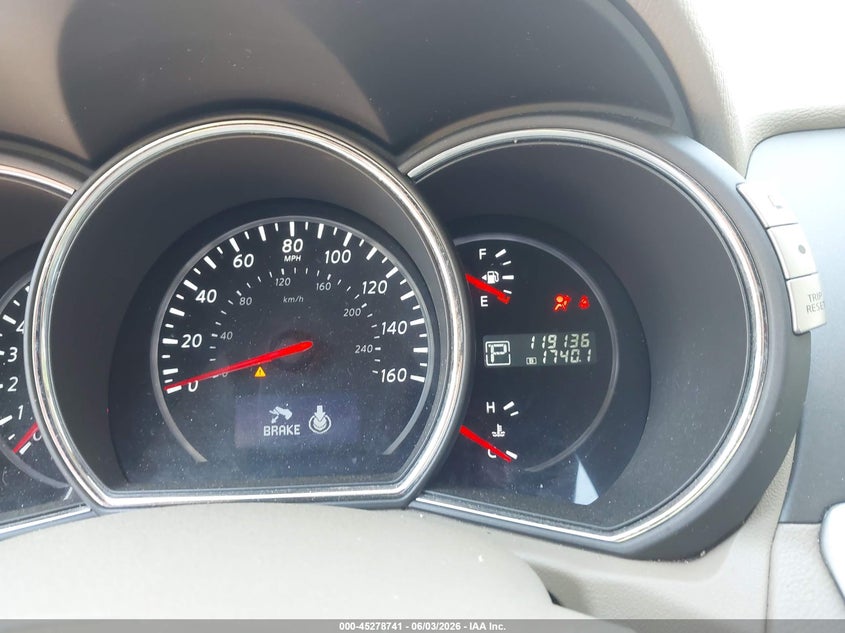 2014 Nissan Murano Sl VIN: JN8AZ1MWXEW523923 Lot: 45278741