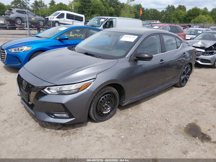 Vin: 3n1ab8dv8ny213622, lot: 45776583, nissan sentra sr xtronic cvt 20222