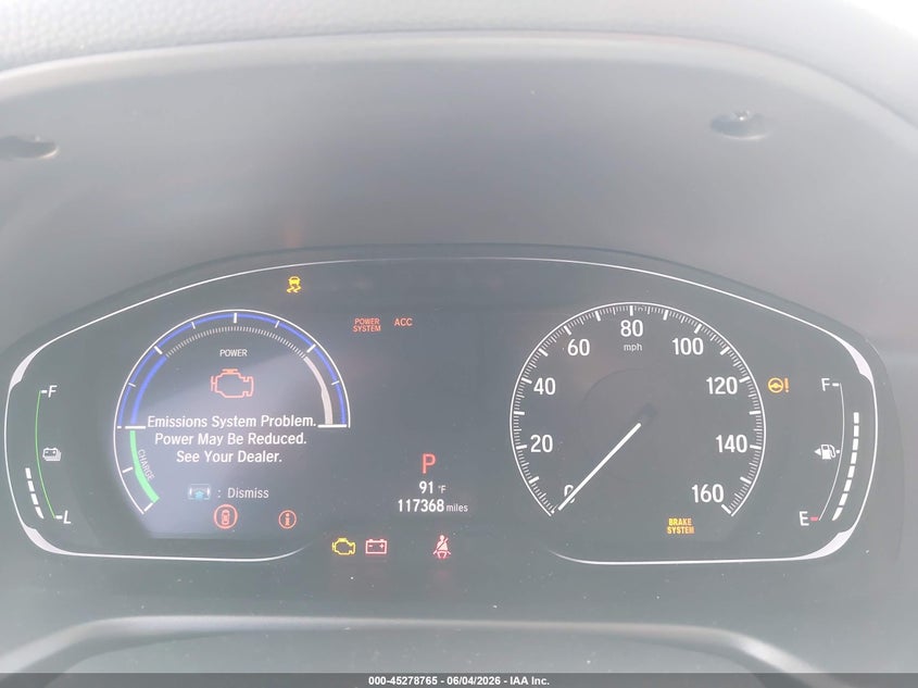 2019 Honda Accord Hybrid Ex-L VIN: 1HGCV3F59KA010026 Lot: 45278765