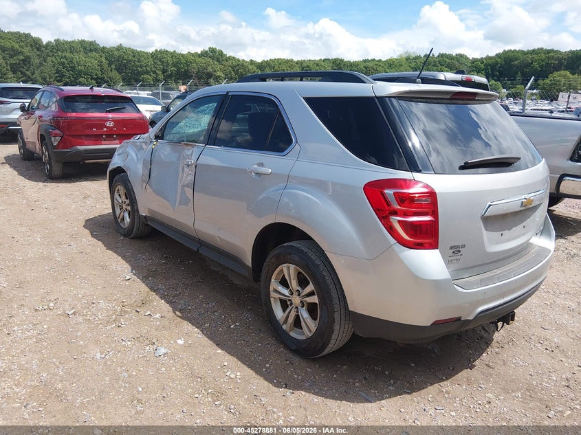 Vin: 2gnflfekxg6250711, lot: 45776705, chevrolet equinox lt 20163