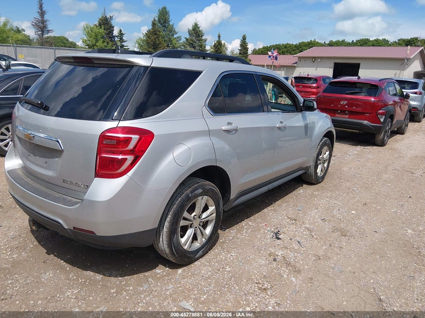 Vin: 2gnflfekxg6250711, lot: 45776705, chevrolet equinox lt 20164