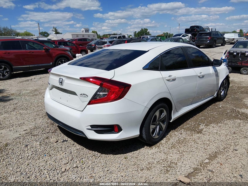 Vin: 2hgfc2f66lh511948, lot: 45776717, honda civic lx 20204