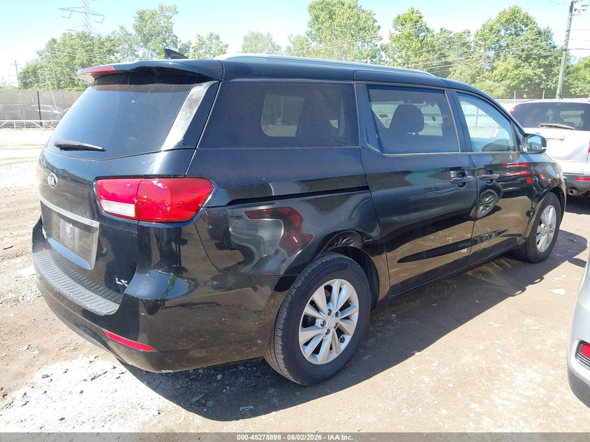 Vin: kndmb5c14f6051181, lot: 45776722, kia sedona lx 20154